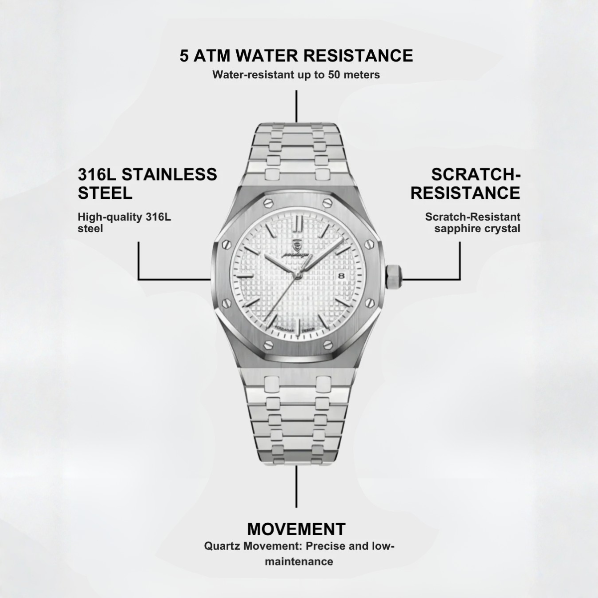 Herren-Leuchtuhr - Cerchron Velar
